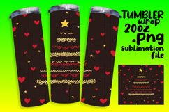 20oz Tumbler Wrap for Personalization , Holiday Product Image 1