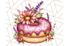 Fall Donut Clipart PNG, Autumn Donuts With Pumpkins Product Image 5