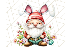 Easter Gnome PNG, Spring Bunny Clipart, Cute Digital Art Product Image 5