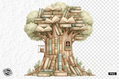 Summer Books Tree Clipart Product Image 1