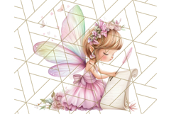 Bookish Fairy PNG Clipart, Whimsical Reading Elements Png Product Image 5