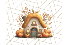Autumn Treehouse &amp; Woodland Cabin PNG Clipart Product Image 5
