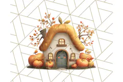 Autumn Treehouse & Woodland Cabin PNG Clipart Product Image 5