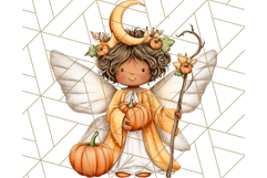Halloween Fairy Clipart PNG, Spooky Cute Character Art Product Image 5