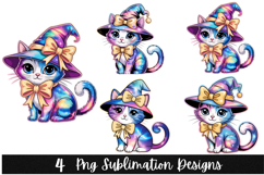 4 Halloween Cat PNG | Spooky Season Png Product Image 1