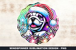 Christmas Dog Wind Spinner Sublimation Design Product Image 1