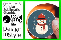 Sublimation-Ready Snowman Art Product Image 1