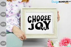 Choose Joy - Funny Quote For Tshirt SVG Cut File Product Image 2