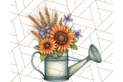 Fall Market Stall Clipart PNG, Rustic Autumn Clip Art Product Image 5
