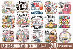 Easter Sublimation Design Bundle PNG Product Image 1