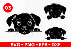 Cute Puppy Cartoon Dog Face SVG PNG Product Image 1