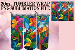 Stained Glass 20oz Tumbler Wrap Design Product Image 1