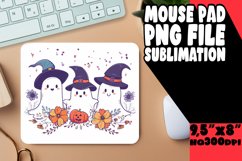 Cute Halloween Ghosts Mouse Pad PNG Product Image 1