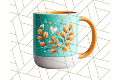 Fall Coffee Cup Clipart PNG, Autumn Mugs, Cozy Drinks Png Product Image 5