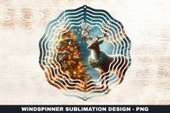 Christmas Deer Wind Spinner Sublimation Design Product Image 1