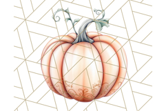 Fall Pumpkin Clipart PNG, Autumn Pumpkins, Jewel Tones Png Product Image 5