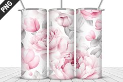 Flowers Tumbler Wrap | Sublimation Design | Tumbler PNG Product Image 1