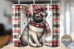 Dog Tumbler Sublimation - 20 Oz Skinny Tumbler Product Image 1
