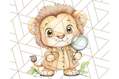 Safari Baby Animal Clipart PNG, Jungle Outfits Baby Animals Product Image 5