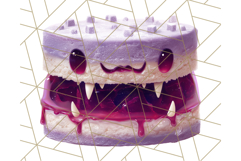 Realistic Halloween Cake Clipart PNG, Spooky Desserts Product Image 5