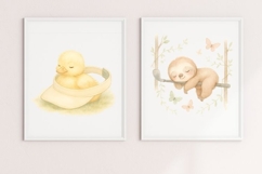 10 PNG Baby Woodland Animals Nursery Bundle with Bonus! Product Image 2