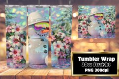 Summer Snow Swirl: 20oz Beachy Tumbler Sublimation Product Image 1
