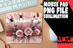 Playful Mouse Pad Sublimation PNG, Halloween Product Image 1