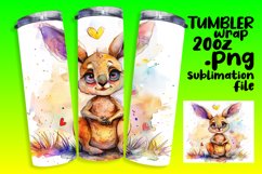 Cheerful Wildlife Wonderland Tumbler Wrap - 20oz Product Image 1