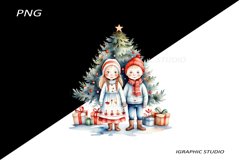Winter Png, Christmas Kids Clipart, Folk Christmas Png Product Image 1