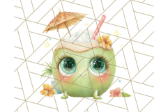 Alien Vacation Clipart PNG, Cute Summer Galaxy Art Clip Art Product Image 5