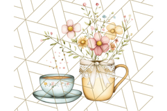 Tea Time Animal Clipart PNG Woodland Forest, Cottagecore Png Product Image 5