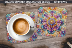 Summer Coaster Sublimation, Summer Coaster PNG Design Product Image 1