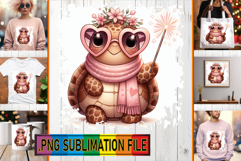 Playful TSHIRT Gift Ideas PNG, Turtle Product Image 1