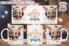 Christmas Mug Wrap Sublimation Funny Quote 3D Wall Animal Product Image 1