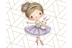Ballerina Clipart PNG, Cute Ballet Girl Illustration Art Product Image 5