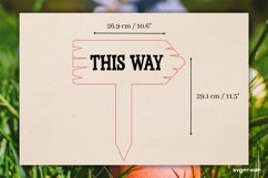 Easter Egg Hunt Arrow Signs Laser Cut | Glowforge | SVG Product Image 3