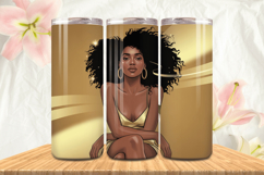 Black Girl Magic Black Woman Positive mind 20oz Tumbler wrap Product Image 1