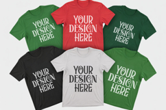 Christmas Family Matching Group T-Shirt Mockups | Holiday Fl Product Image 1