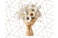 Whimsy Winter Florals Clipart PNG, Christmas Png Clipart Product Image 5