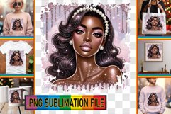 RADIANT PNG Art for TSHIRTS, Afro Girl Product Image 1