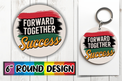 Joyful Round Coaster Sublimation, Juneteenth Product Image 1
