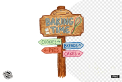 Baking Signpost PNG Product Image 1