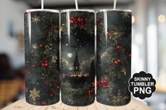 Gothic Christmas Tumbler | Christmas Tumbler Wrap Product Image 1