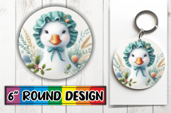 Playful Ornaments Circle Sublimation, Goose Product Image 1