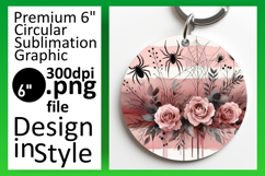 Gorgeous Keychain Circle Design PNG , Halloween Product Image 1