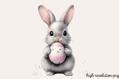 Black Pink Easter Clipart PNG Product Image 1