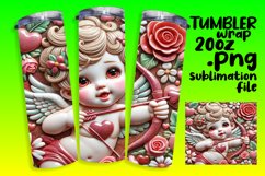 BEAUTIFUL PNG for 20oz Tumbler , 3D Cupid Product Image 1