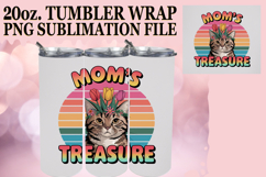 Cozy Sunsets 20oz tumbler wrap, Cat Lover Product Image 1