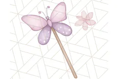 Pastel Purple Fairy Garden Clipart Enchanted Cottagecore Png Product Image 5