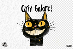 Black Cat Happy Birthday Party Clipart Product Image 1